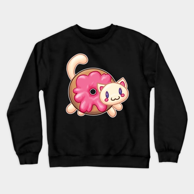 Donut Cat (catfood series) Crewneck Sweatshirt by klawzie